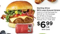 Dillons Sterling Silver 90% Lean Ground Sirloin offer