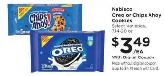 Nabisco Oreo or Chips Ahoy Cookies