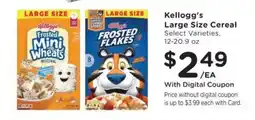 Dillons Kellogg's large size cereal offer