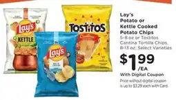 Dillons Lay's potato or kettle cooked potato chips offer