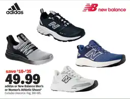 Meijer Adidas or New Balance Men's or Women's Athletic Shoes offer