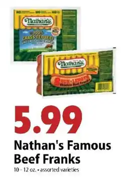 Festival Foods Nathan's Famous Beef Franks offer