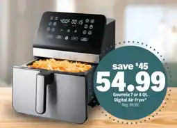 Meijer Gourmia 7 or 8 Qt. Digital Air Fryer offer