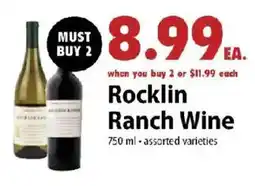 Festival Foods Rocklin Ranch Wine offer