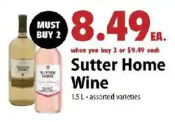 Festival Foods Sutter Home Wine offer