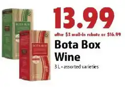 Festival Foods Bota Box Wine offer