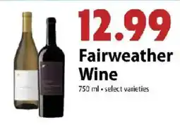 Festival Foods Fairweather Wine offer