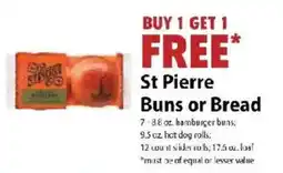 Festival Foods St Pierre Buns or Bread offer