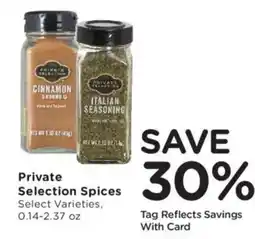 Dillons Private Selection Spices offer