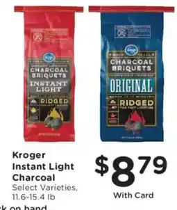 Dillons Kroger instant light charcoal offer