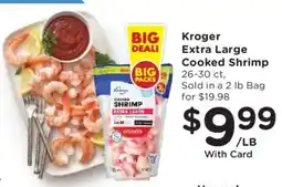 Dillons Kroger extra large cooked shrimp offer