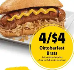 Festival Foods Oktoberfest Brats offer