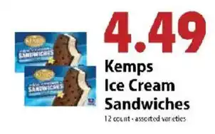 Festival Foods Kemps Ice Cream Sandwiches offer
