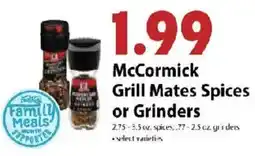 Festival Foods McCormick Grill Mates Spices or Grinders offer