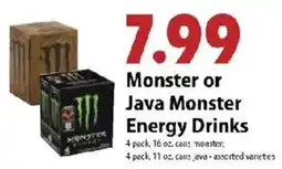 Festival Foods Monster or Java Monster Energy Drinks offer