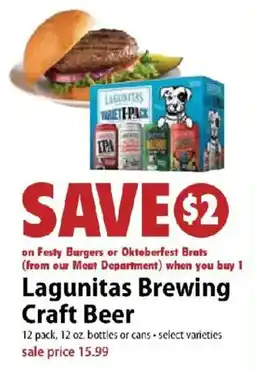 Festival Foods Lagunitas Brewing Craft Beer offer
