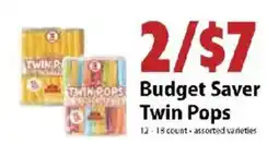 Festival Foods Budget saver twin pops offer