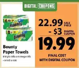 Festival Foods Bounty Paper Towels offer