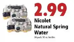 Festival Foods Nicolet natural spring water offer