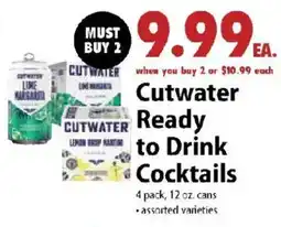 Festival Foods Cutwater Ready to Drink Cocktails offer