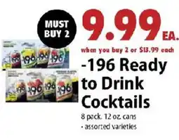 Festival Foods 196 ready to drink cocktails offer