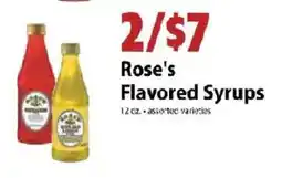 Festival Foods Rose's Flavored Syrups offer