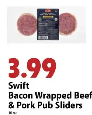 Festival Foods Swift Bacon Wrapped Beef & Pork Pub Sliders offer