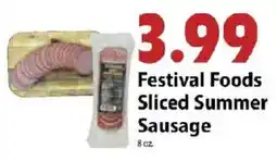 Festival Foods Festival Foods Sliced Summer Sausage offer