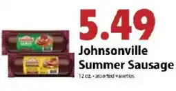 Festival Foods Johnsonville summer sausage offer