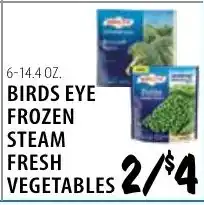 Karns Birds Eye frozen steam fresh vegetables offer