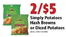 Festival Foods Simply Potatoes Hash Browns or Diced Potatoes offer