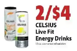 Festival Foods Celsius Live Fit Energy Drinks offer