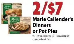 Festival Foods Marie Callender's Dinners or Pot Pies offer