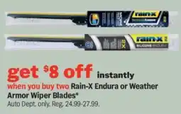Meijer Rain-X Endura or Weather Armor Wiper Blades offer