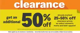 Meijer Meijer clearance apparel offer