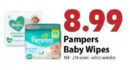 Festival Foods Pampers baby wipes offer