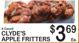Foodland Clyde's apple fritters offer