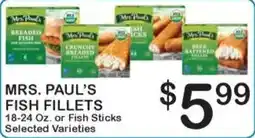 Foodland Mrs. Paul's fish fillets offer