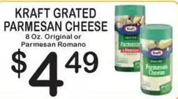 Foodland Kraft grated parmesan cheese offer