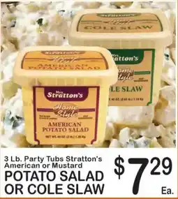 Foodland Stratton's American or Mustard Potato Salad or Cole Slaw offer