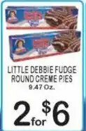 Foodland Little Debbie Fudge Round Creme Pies offer