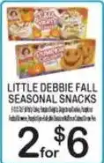 Foodland Little Debbie fall seasonal snacks offer