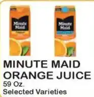 Foodland Minute Maid orange juice offer