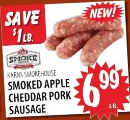 Karns Karns Smokehouse Smoked Apple Cheddar Pork Sausage offer