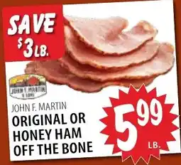 Karns John F Martin original or honey ham off the bone offer