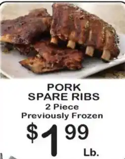 Foodland Pork spare ribs offer
