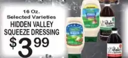 Foodland Hidden Valley Squeeze Dressing offer