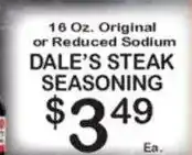 Foodland Dale's steak seasoning offer