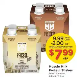 Dillons Muscle Milk Protein Shakes offer