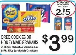 Foodland oreo cookies or honey maid grahams offer